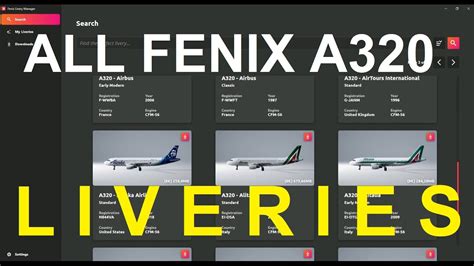 To install in-house liveries, you can run the livery manager. . How to install liveries for fenix a320